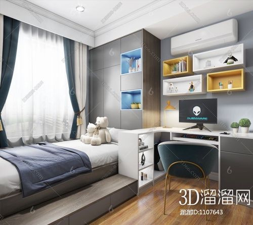 现代榻榻米图3d模型下载